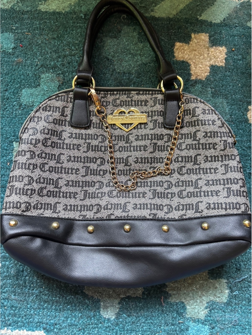 Juicy couture black and grey chain bag